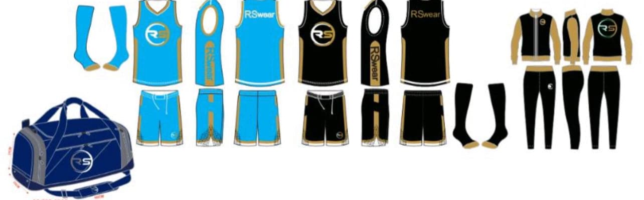 Basketball bundle reference for Two uniforms tracksuit gym bag two pair of sock / Embroidery